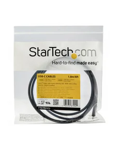 StarTech USB315C5C6 .com kabel USB 1,8 m USB 3.2 Gen 1 3.1 Gen 1 USB C Czarny - Kable komputerowe i do monitorów - miniaturka - grafika 1