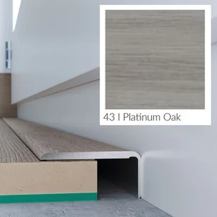 Arbiton Profil podłogowy CS25 zakończeniowy dąb platynowy 1,2 m - Listwy przypodłogowe - miniaturka - grafika 1