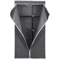 Szafy - Saska Garden Saska Garden Szafa tekstylna garderoba ciemno szara 90x45x170CM universal 1028811 - miniaturka - grafika 1