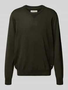 Sweter z dzianiny z okrągłym dekoltem model ‘Bruton’ - Swetry męskie Sweter z dzianiny z okrągłym dekoltem model ‘Bruton’ - Swetry męskie - miniaturka - grafika 1