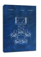 Obrazy i zdjęcia na płótnie - Patent, Konsola Gamecube Niebieski - obraz na płótnie Wymiar do wyboru: 40x50 cm - miniaturka - grafika 1