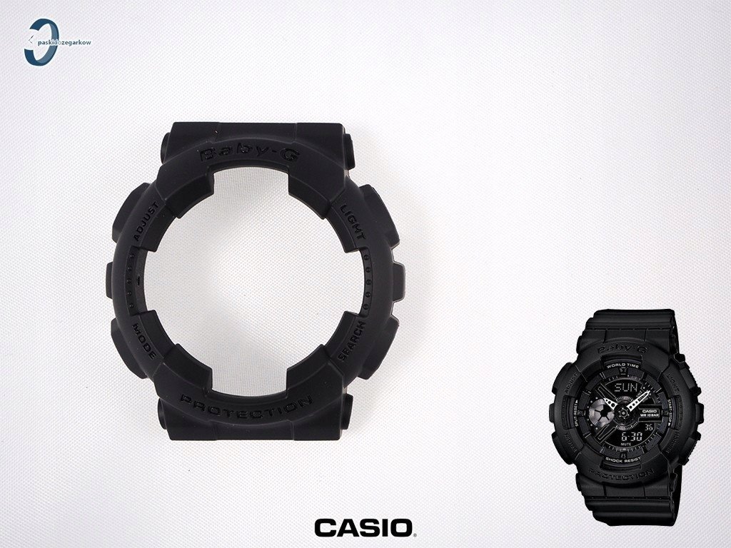 Bezel Casio BA-110 BA-110BC czarny matowy czarne napisy
