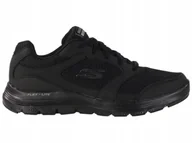 Buty sportowe męskie - Buty męskie Skechers Flex Advantage 4.0 232225-BBK niskie 43 - miniaturka - grafika 1