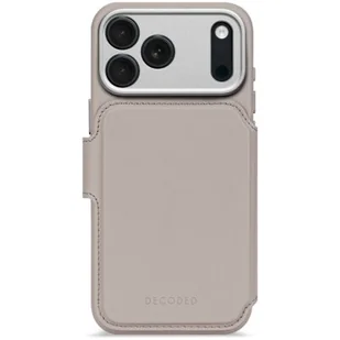 Etui DECODED Leather Detachable Wallet MagSafe do Apple iPhone 17 Pro Max Beżowy - Etui i futerały do telefonów - miniaturka - grafika 1
