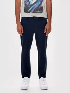 Spodnie męskie - Only & Sons Spodnie materiałowe Mark 22013727 Granatowy Regular Fit - grafika 1