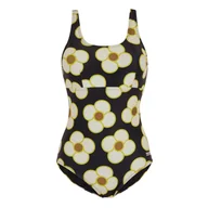 Stroje kąpielowe - Damski Jednoczęściowy Kostium Kąpielowy Orla Kiely Spinning Flower - miniaturka - grafika 1