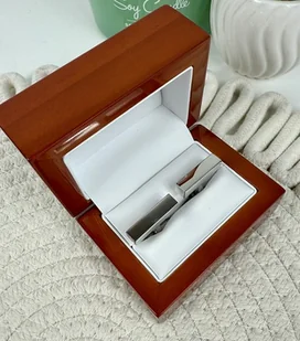 SPINKI DO MANKIETÓW srebrne klasyczne prostokąty - Spinki do mankietów i krawatów SPINKI DO MANKIETÓW srebrne klasyczne prostokąty - Spinki do mankietów i krawatów - miniaturka - grafika 1