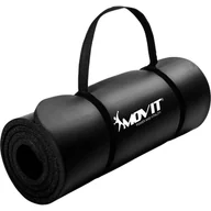 Maty do ćwiczeń - Movit Mata gimnastyczna 183 x 60 x 1 cm - czarna - miniaturka - grafika 1