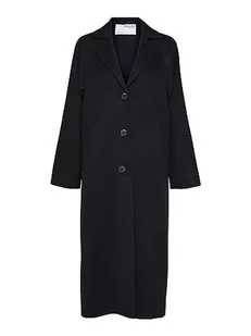SELECTED FEMME Damski płaszcz wełniany Classic, czarny, 36 - Płaszcze damskie - miniaturka - grafika 1