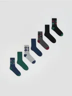 Skarpetki dla dzieci - Reserved - Skarpetki 7 pack - granatowy - miniaturka - grafika 1