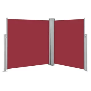 vidaXL vidaXL Zwijana markiza boczna, 140 x 600 cm, czerwona - Markizy - miniaturka - grafika 1