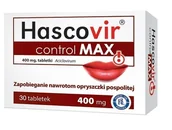 Problemy skórne - PRZEDSIĘBIORSTWO PRODUKCJI FARMACEUTYCZNEJ HASCO-L Hascovir control MAX 400 mg 30 tabletek 3168251 - miniaturka - grafika 1
