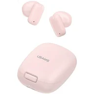 Słuchawki - USAMS TWS ID Series bezprzewodowe różowy/pink BHUID04 (ID25) - miniaturka - grafika 1