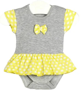 BODY SUKIENKA KRÓTKI RĘKAW BODOSUKIENKA Niemowlęce body bawełniane Rozm 68 - Body dla niemowląt - miniaturka - grafika 1