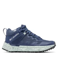 Buty trekkingowe damskie - Trekkingi Columbia Facet 75 Mid Outdry 2100111 Niebieski - miniaturka - grafika 1