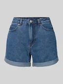 Spodenki damskie - Szorty jeansowe o kroju relaxed fit z mieszanki bawełny model ‘ZURI’ - miniaturka - grafika 1