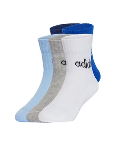 adidas Zestaw 5 par wysokich skarpet dziecięcych Kids Lin Ank 5P JF8542 Kolorowy - Skarpetki dla dzieci - miniaturka - grafika 1