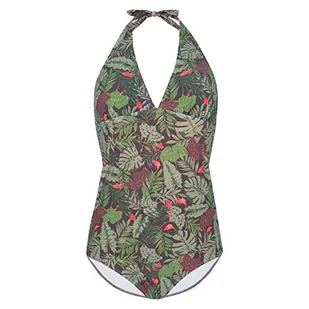 FIREFLY Damski kostium kąpielowy Assunta, Green Dark, 34 - Stroje kąpielowe - miniaturka - grafika 1