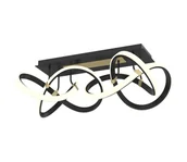 Lampy sufitowe - Wofi 9134-204 - LED Ściemnialny żyrandol natynkowy INDIGO LED/64W/230V czarny/złoty - miniaturka - grafika 1