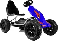 Jeździki dla dzieci - 1life Gokart na Pedały B012 Pompowane Koła Niebieski - miniaturka - grafika 1