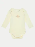 Body dla niemowląt - Calvin Klein Jeans Body dziecięce IN0IN00033 Żółty - miniaturka - grafika 1