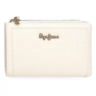 Portfele - Pepe Jeans Lena Portfel z wizytówką Biały 17x10x2 cms Skóra syntetyczna, Biały, Cartera con Tarjetero, Portfel z karty - miniaturka - grafika 1