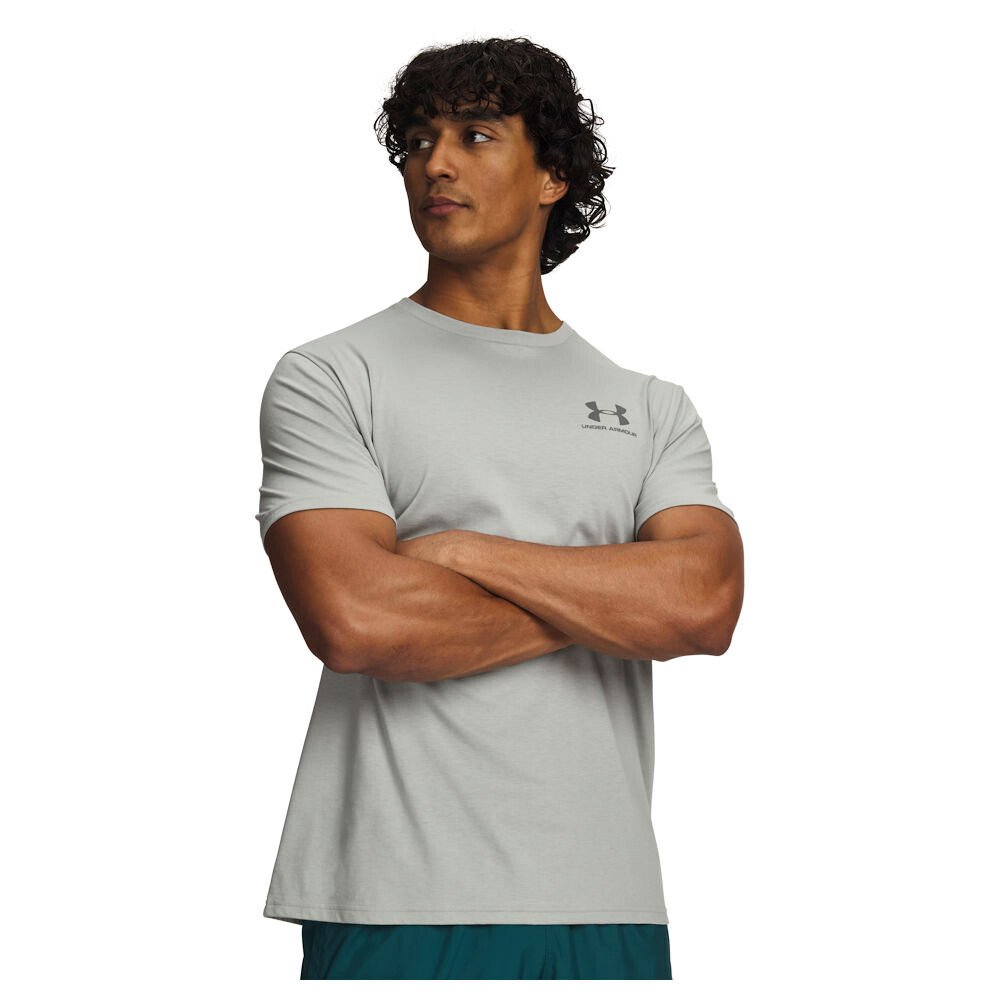 Koszulka męska Under Armour SPORTSTYLE LC SS Titanium/Clay Green L