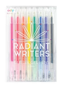 KOLOROWE BALONIKI Długopisy żelowe z brokatem Radiant Writers - Przybory szkolne - miniaturka - grafika 3