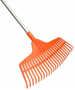 GRABIE 23-ZĘBY GRABKI PLASTIKOWE LIŚCI OGRODNICZE GRABIENIA KLIK TRZON ALUM - Grabie i motyki - miniaturka - grafika 1