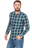 Koszule męskie - Wrangler, Koszula męska, Ls 1 Pkt Shirt Amazon Green W5953Orux, rozmiar S - miniaturka - grafika 1
