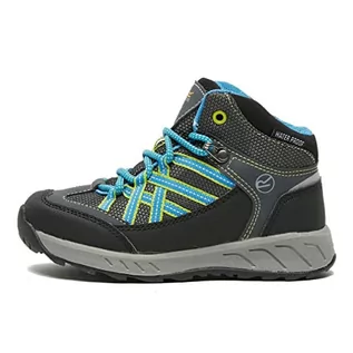 Buty dla chłopców - Regatta Unisex dziecięce buty trekkingowe Samaris Mid Jnr, szary Briar Frblue, 31 EU - grafika 1