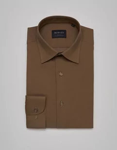 koszula lumia 00370 długi rękaw beżowy slim fit - Koszule męskie - miniaturka - grafika 1
