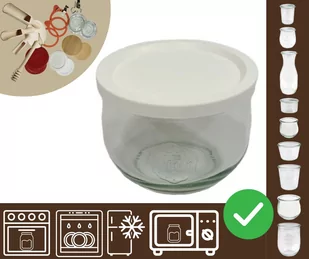 Słoiki WECK / plastikowe wieko słoik 580ml TULIP / Wamar-Sosenka - Pojemniki kuchenne - miniaturka - grafika 1