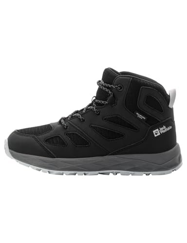 Jack Wolfskin Woodland 2 Texapore Mid K dziecięce buty trekkingowe, uniseks, Phantom, 38 EU