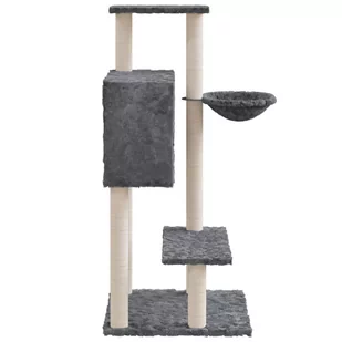 Lumarko Drapak dla kota, z sizalowymi słupkami, ciemnoszary, 108,5 cm! - Drapaki dla kotów - miniaturka - grafika 6