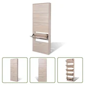 Szafki na buty - The Living Store Szafka na buty z 5 pojemnikami na buty o wyglądzie drewna dębowego - miniaturka - grafika 1