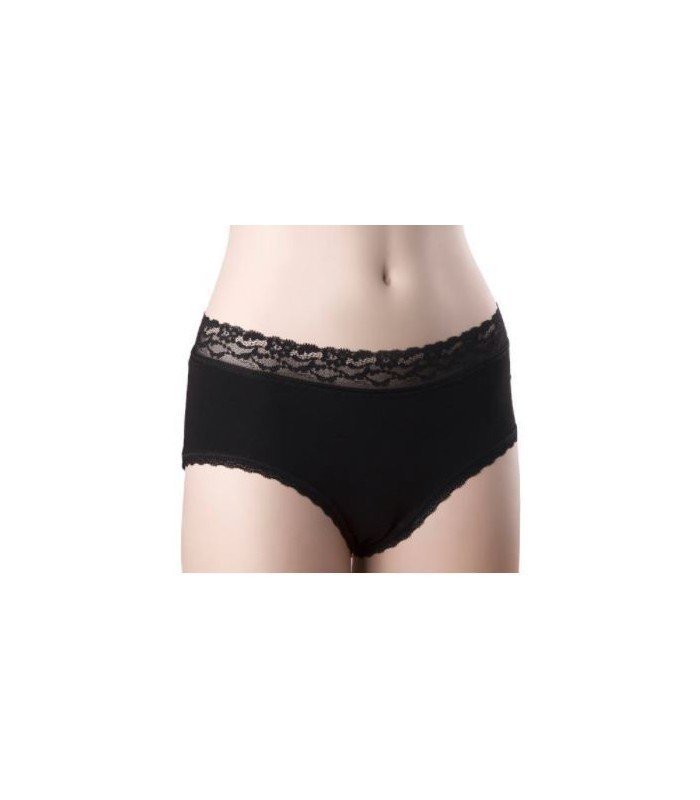 Majtki z bawełny organicznej HIPSTERS XS BLACK, ELEGANCE, Gentle Day