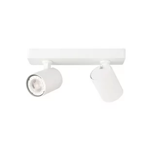 Italux Plafon LAMPA sufitowa LUMSI SPL-2071-2-MB-WH regulowana OPRAWA metalowe reflektorki na listwie biały SPL-2071-2-MB-WH - Lampy sufitowe - miniaturka - grafika 1