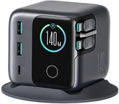 Zasilacze do laptopów - Ładowarka Joyroom Ładowarka biurkowa Podix JR-TRD01 GaN 140W z 5 portami i podwójnymi zwijanymi kablami - szara - miniaturka - grafika 1