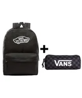 Zestawy szkolne - Zestaw Vans - Plecak OLD SKOOL CLASSIC VN000H4YBLK Blk + Piórnik OLD SKOOL PENCIL POUCH VN000H58BA5 Blk/Charcoal - miniaturka - grafika 1
