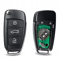 Etui na klucze - KLUCZYK Z ELEKTRONIKĄ PILOT AUDI A3 A4 A6 A8 Q3 Q5 PROG-H - miniaturka - grafika 1