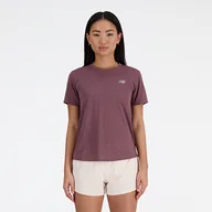 Koszulki i topy damskie - Koszulka damska New Balance WT41253LRC  fioletowa - miniaturka - grafika 1
