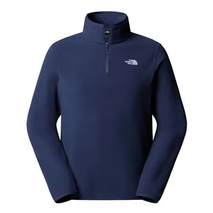 Bluza męska The North Face Glacier 1/4 Zip Fleece 0A8D0Q8K21 - granatowa - Bluzy męskie - miniaturka - grafika 1
