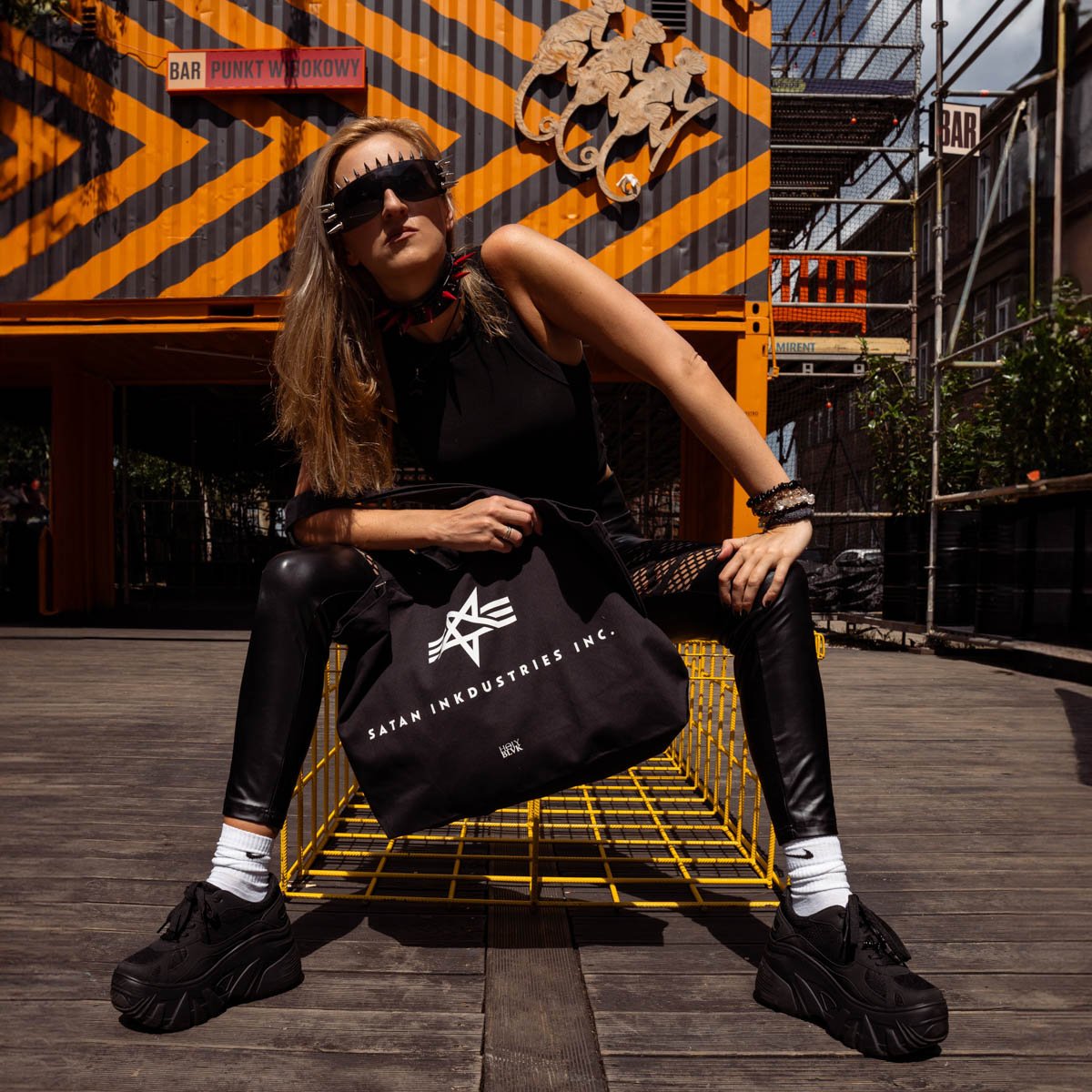 Torba Holy Blvk Satan Inkdustries Beach Bag