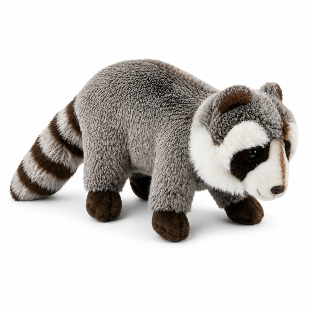LeanToys Pluszowy Szop Maskotka Przytulanka Realistyczny Szary 45 cm