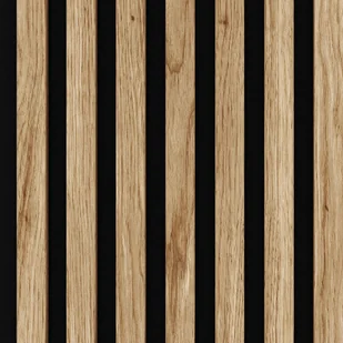 Lamel Ścienny 3D Mdf Na Filcu Akustyczny 260X30 Cm Dąb Naturalny - Panele ścienne i boazeria - miniaturka - grafika 1