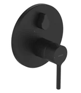 Baterie wannowe i prysznicowe - Hansa Vantis - Bateria wannowa podtynkowa, czarny mat 8260906733 - miniaturka - grafika 1