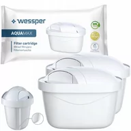 Wkłady filtrujące - 2x Wessper AquaMax zamienny filtr/wkład wody do dzbanków: Brita, Aquaphor, Wessper, Dafi (ZAMIENNIK) - miniaturka - grafika 1