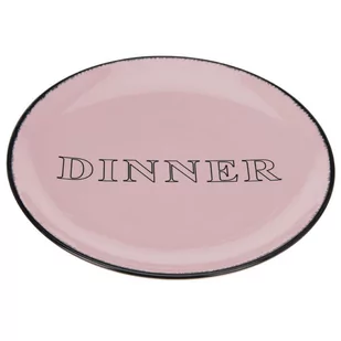 Talerz obiadowy, beżowo-różowy, 30x3 cm - Talerze - miniaturka - grafika 1