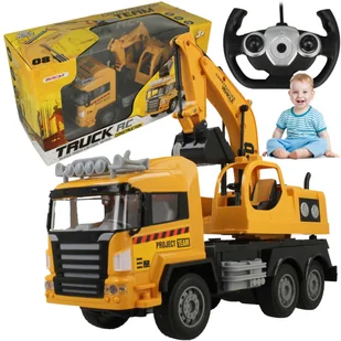 Duża Zdalnie Sterowana Ciężarówka R/C Koparka U935 - Zabawy w naśladowanie dorosłych - miniaturka - grafika 1